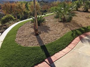 OmegaTurf accent landscaping