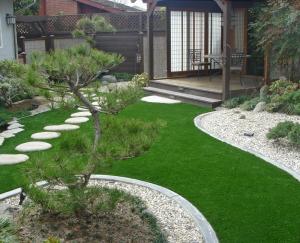 Omegaturf landscaping garden deck